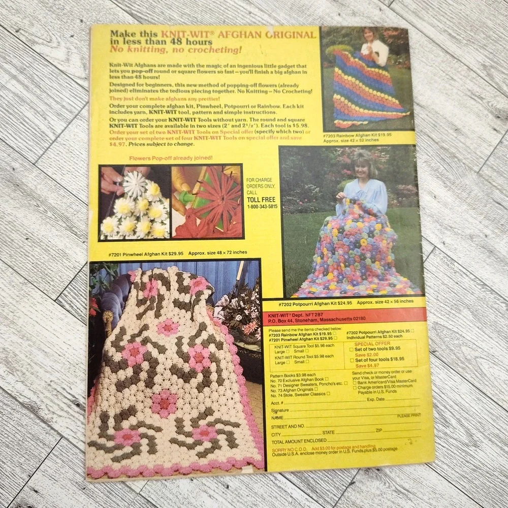 Needlecraft‎ For Today 1987 Retro 80s Rainbow Hearts Vintage Craft Magazine